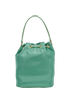 Duet Bucket Bag, &pound;895, Handbags, Green, Nylon/Ostrich, Back view